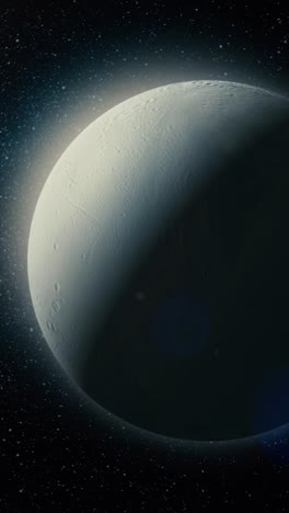 a close-up of a moon or planet in space