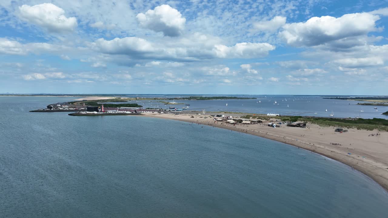 brouwersdam, 네덜란드의 주간 보기