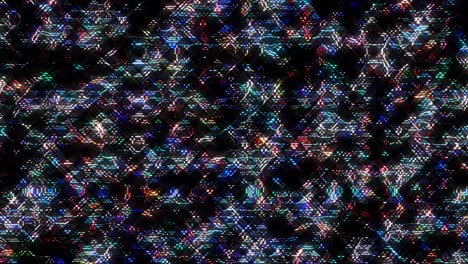 shining bright lines set wave motion, color full, on black background
