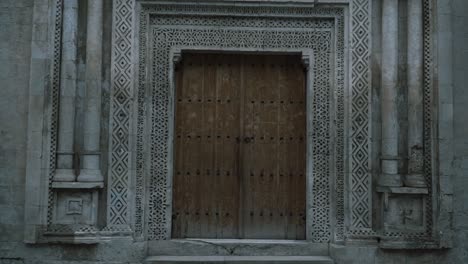 selahaddin eyyubi mosque door, historic silvan ulu mosque, turkey