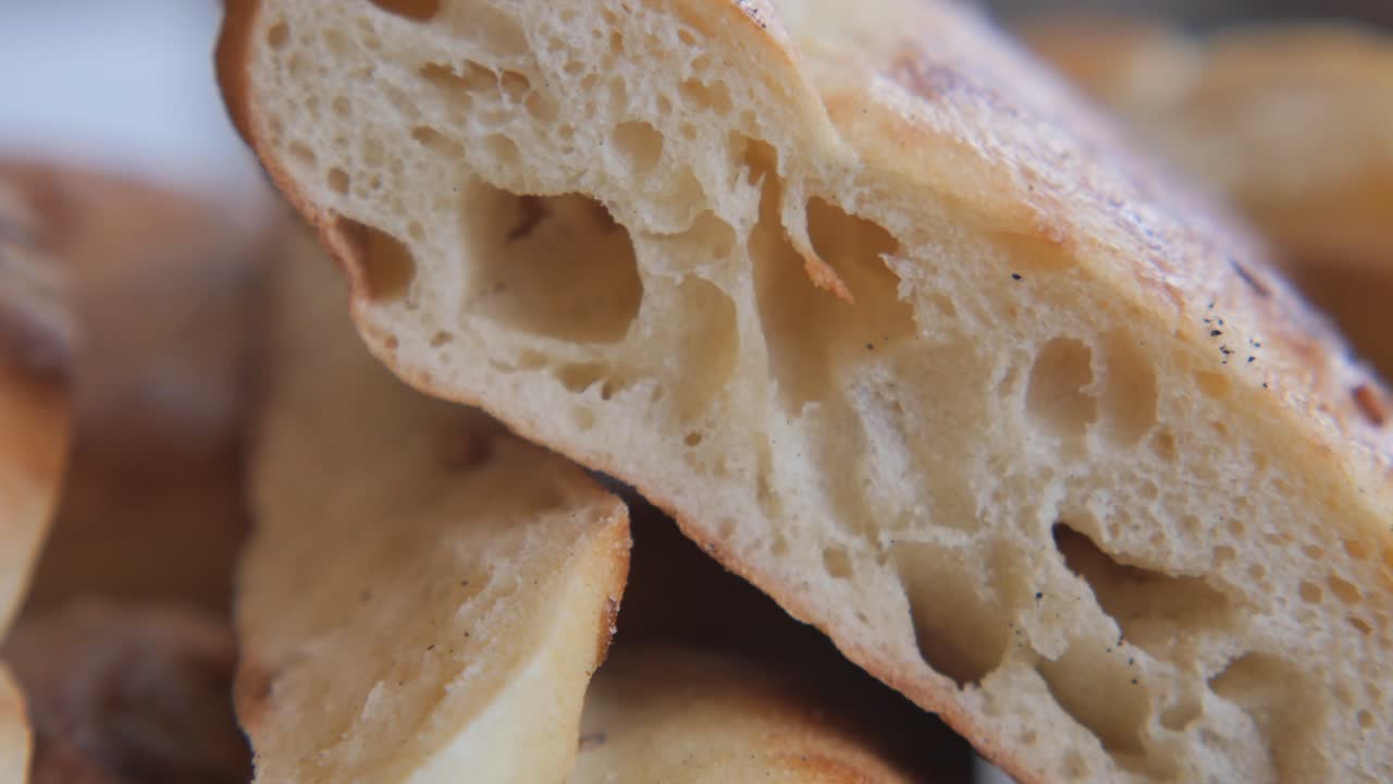 Close-up of Sliced Bread