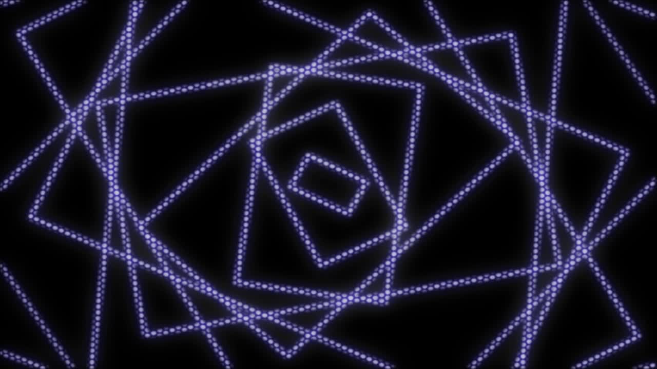 rectángulos de luz abstractos bucle sin costuras/ animación 4k de un bucle de túnel de fondo abstracto con rectángulos brillantes de luz