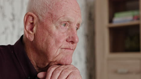 portrait of a thoughtful senior man