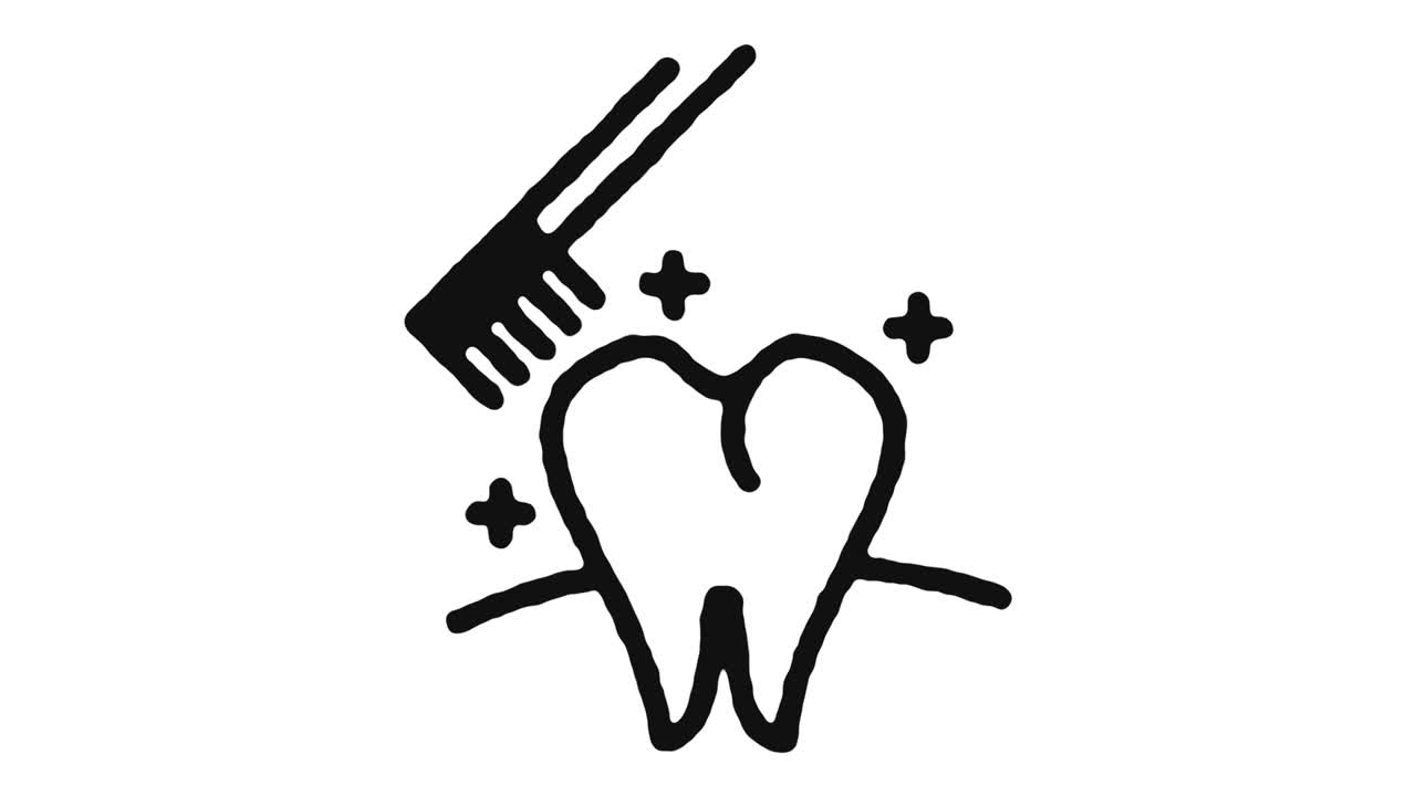 icono de cepillado de dientes imágenes de animación y canal alfa
