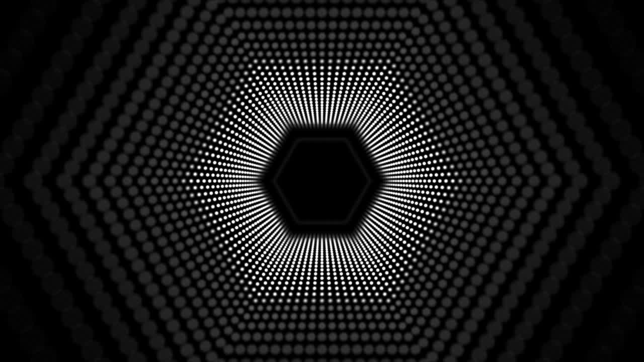 Hexagon LED-tunnel