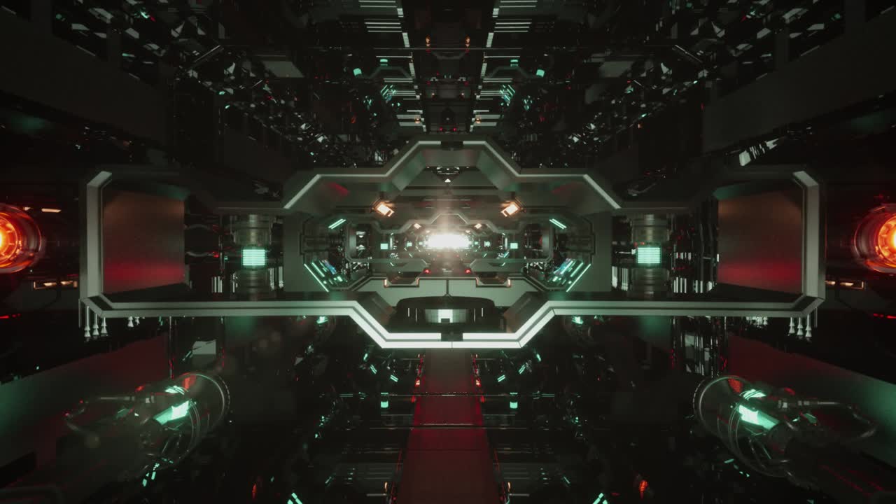 Futuristic Sci-Fi Tunnel Animation