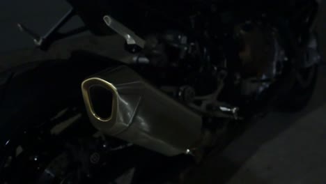 close-up of rocket motorcycle pulled over for speeding violation