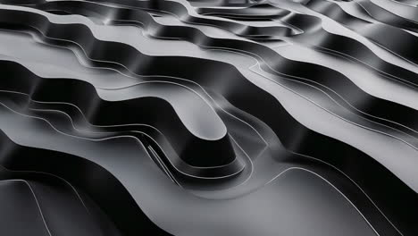 abstract black and grey wavy lines