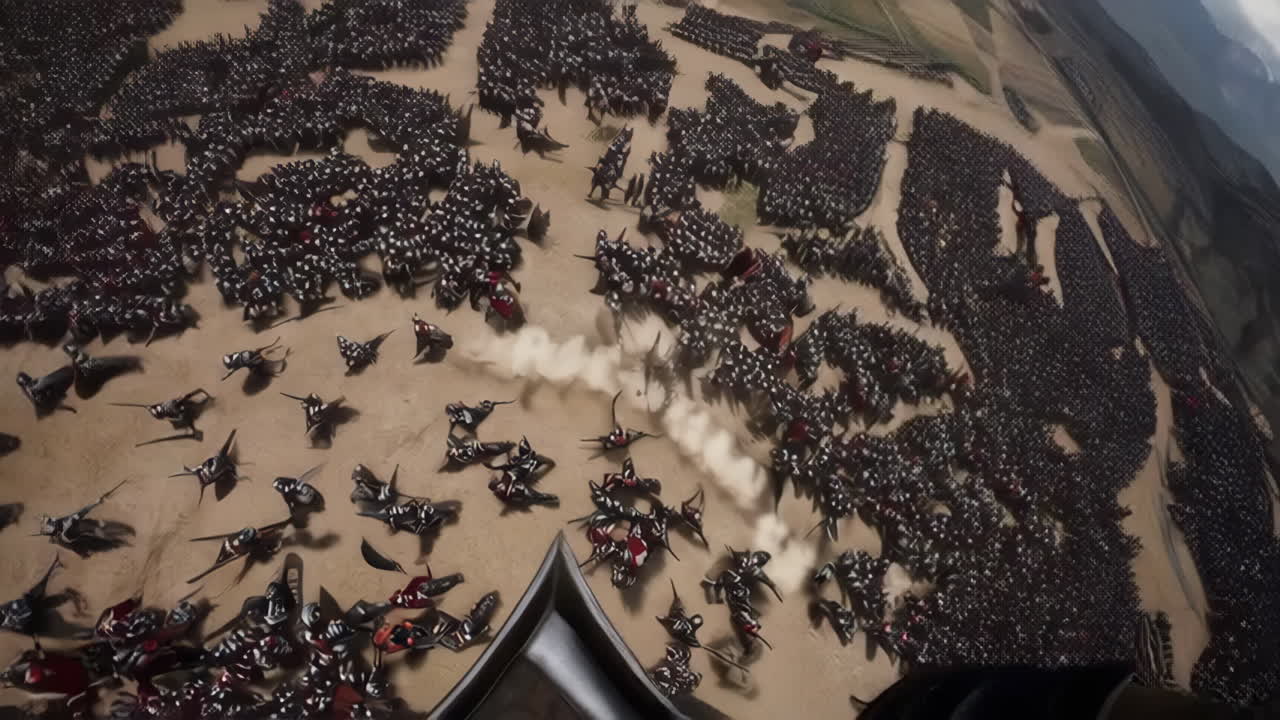 Epic Medieval Battle Scene in Virtual Reality