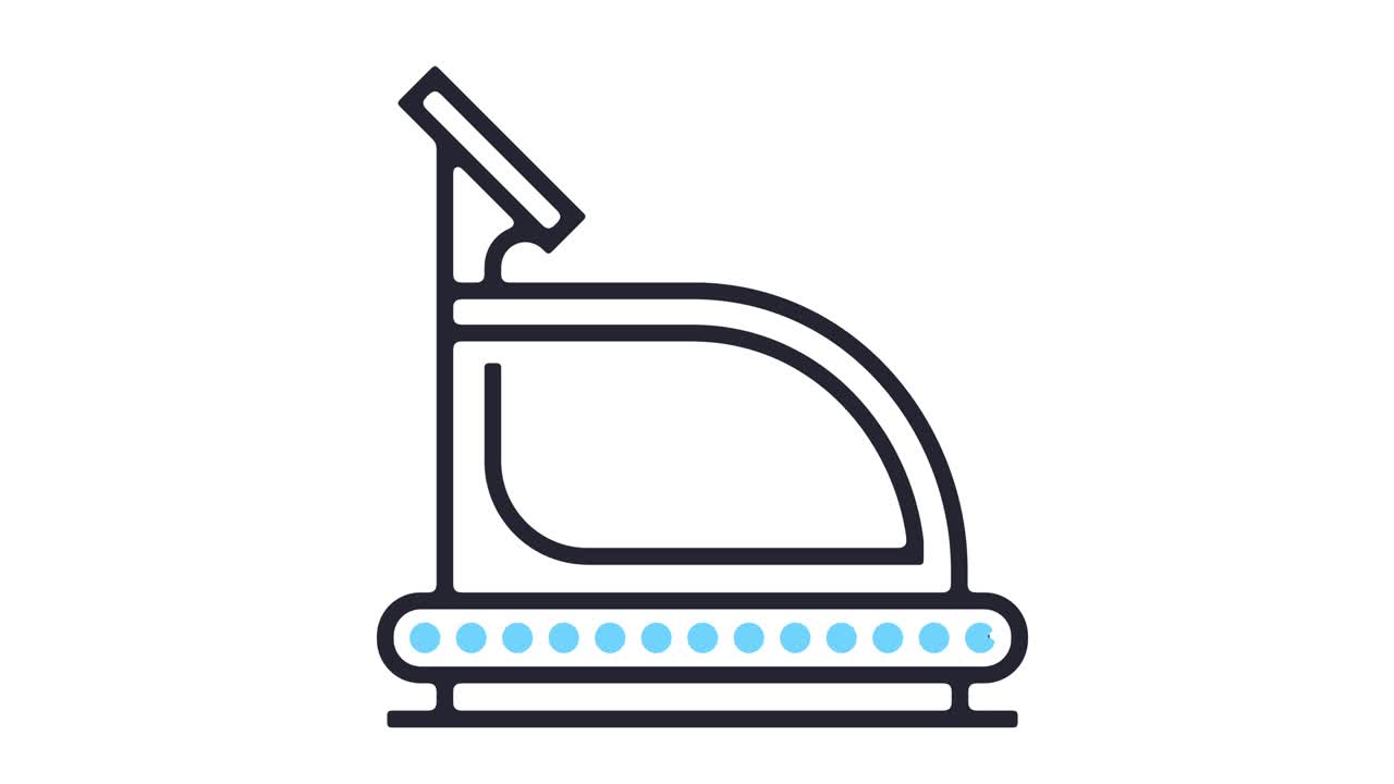 animación del icono de la cinta de correr