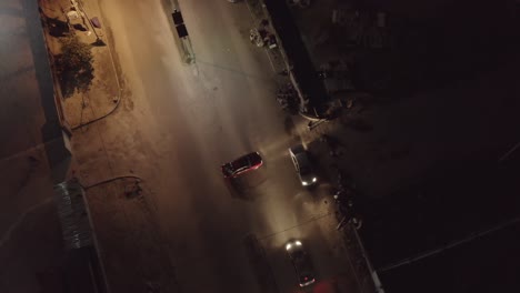 carreteras de la ciudad en la noche nigeria drone 03