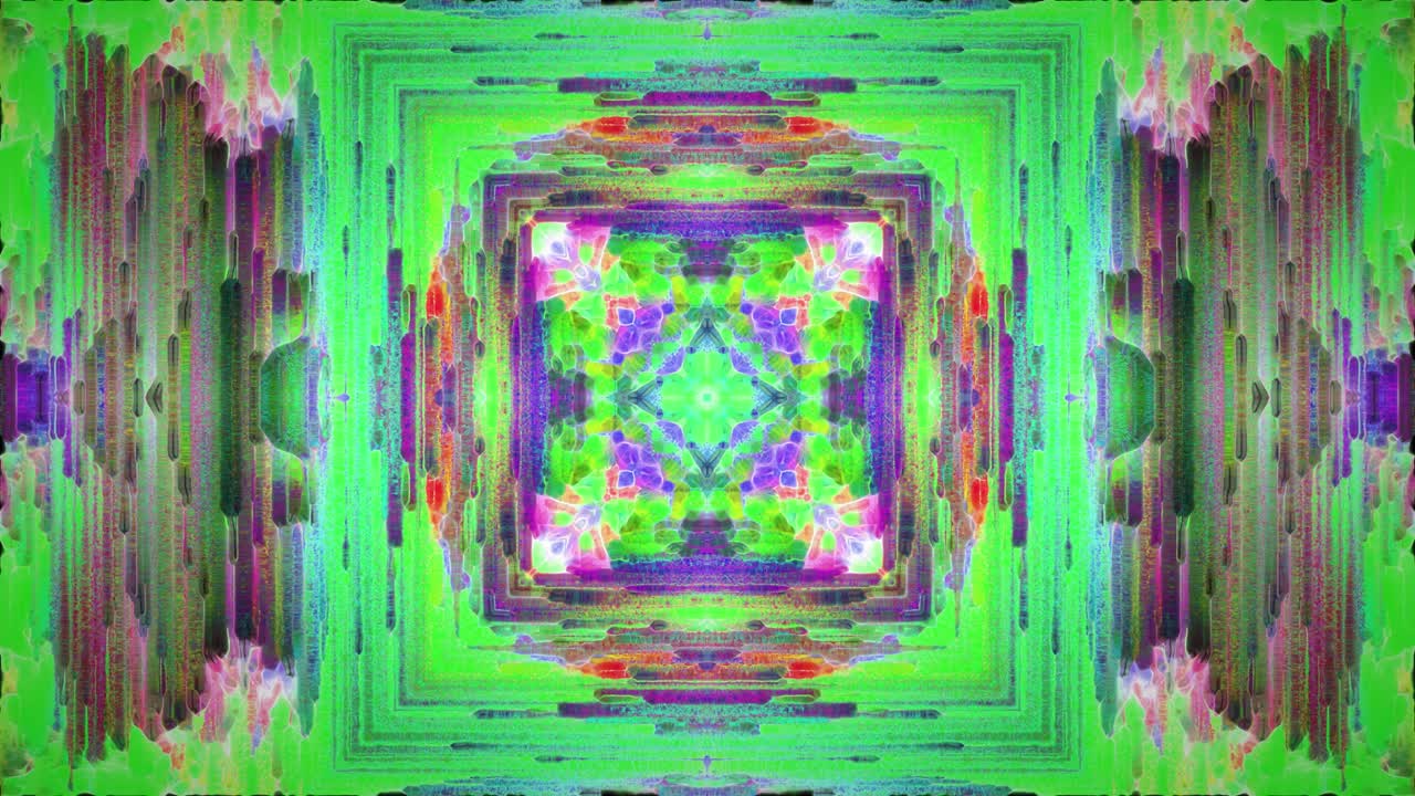 patrón de caleidoscopio - formas de neón brillantes