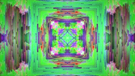 patrón de caleidoscopio - formas de neón brillantes