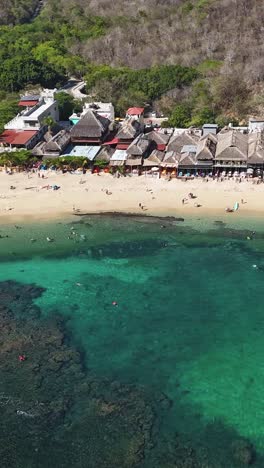 vertical aerial hyperlapse shot in huatulco, oaxaca, mexico