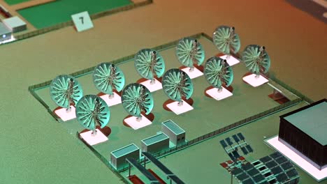 the future solar park design project, satellite plant model