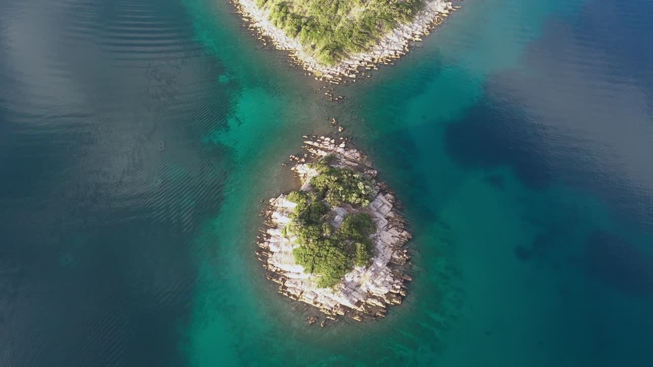 Marvelous aerial view on Croatian sea landscape and Mediterranean coastline