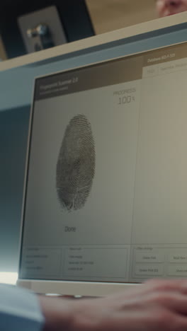 fingerprint scanning process on computer