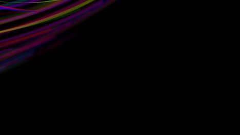 estilo creativo fondo abstracto en 4k. líneas de color girando en espiral volar a lo largo de la ruta giratoria. diseño de movimiento bg de partículas que dan forma a líneas, hélice y estructuras abstractas. render 3d