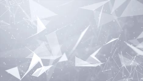 Abstract polygonal background with connecting dots and lines Loop Background