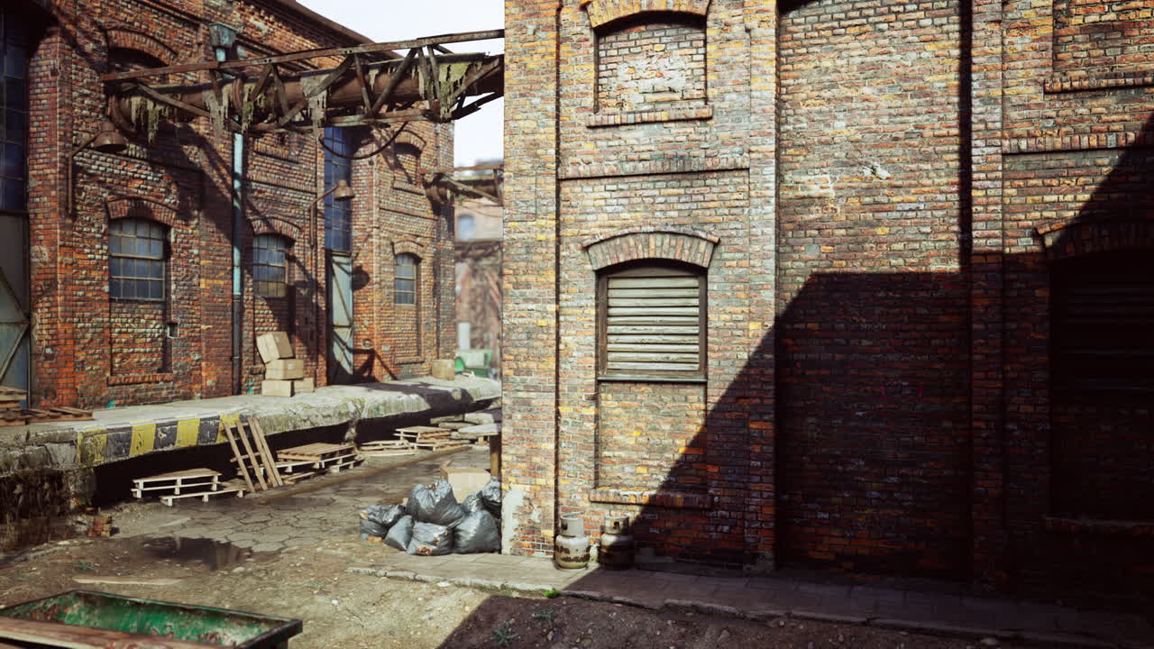 오래된 공장 건물에 위치한 현대적인 로프트 스타일의 사무실