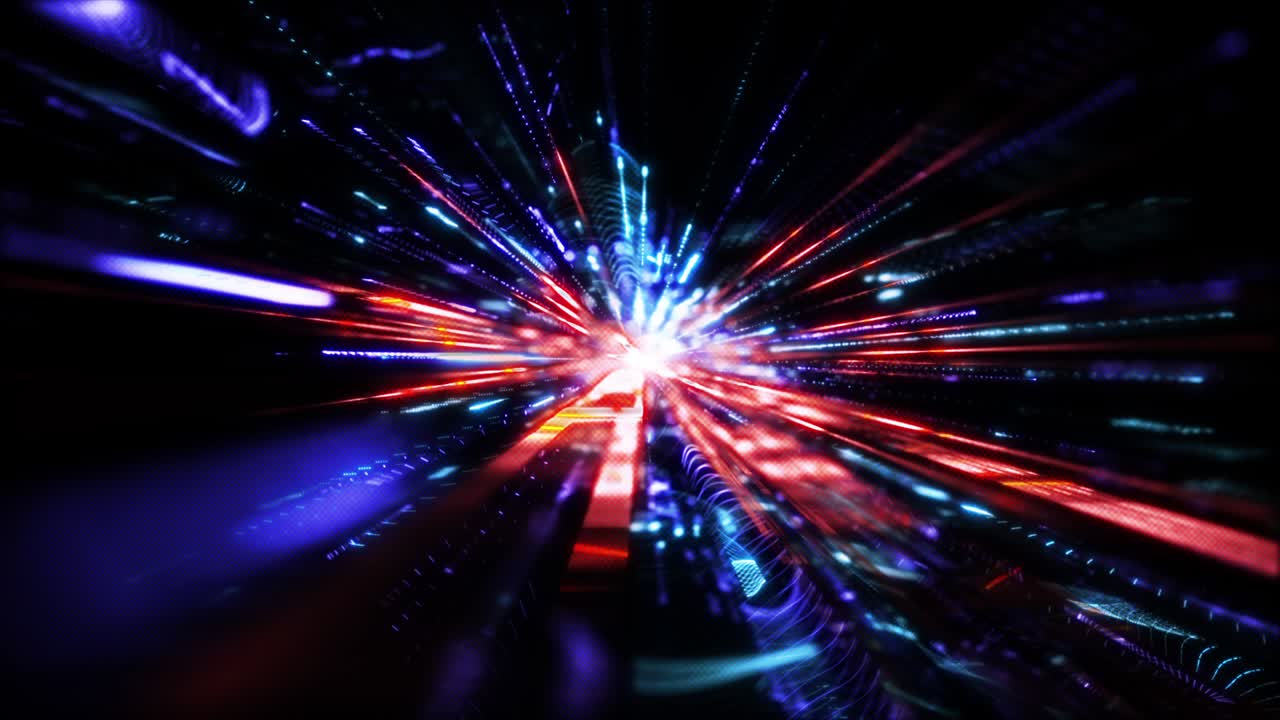 movimiento de ciberespacio digital de alta tecnología, conexiones de redes de datos digitales, tecnología futura concepto de fondo abstracto digital