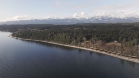 Una-Isla-Del-Golfo-En-Columbia-Británica-Canadá