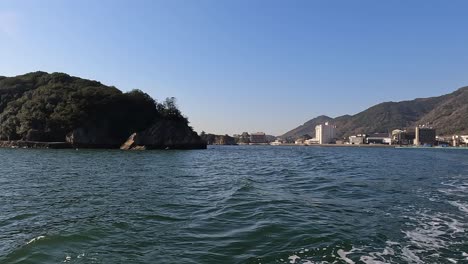 Vista-De-La-Bahía-De-Tomonoura-En-El-Campo-De-Japón,-Pequeña-Ciudad-Pesquera-En-El-Mar-Interior-De-Seto.