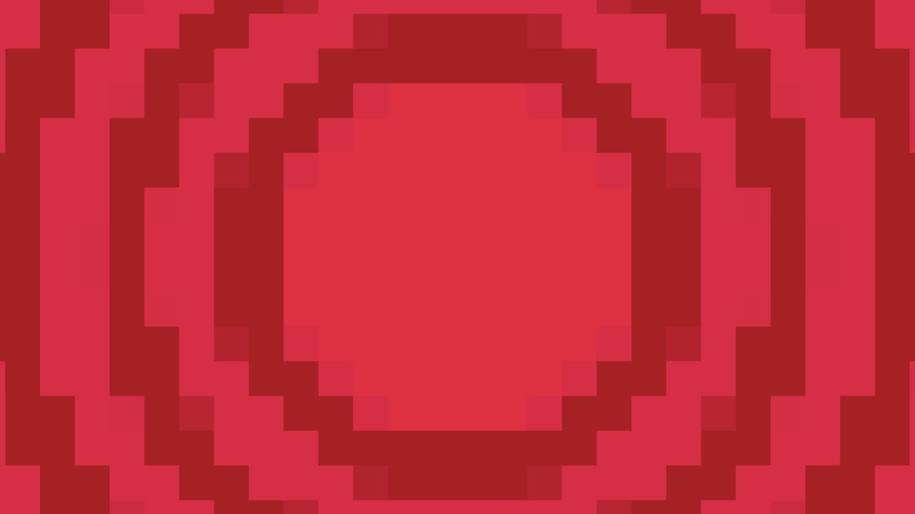 그라디언트 빨간색 픽셀 및 원 패턴