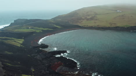 Dramatic-Aerial-Drone-shot-over-Icelandic-Coastline