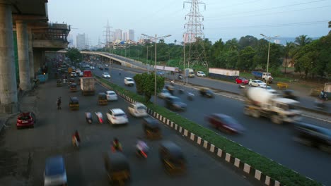 mumbai expresses highway flyover in malad timelaps