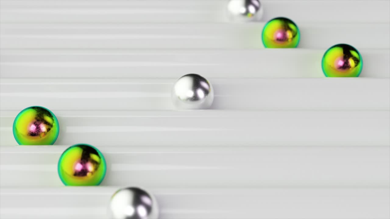 bolas abstractas en líneas