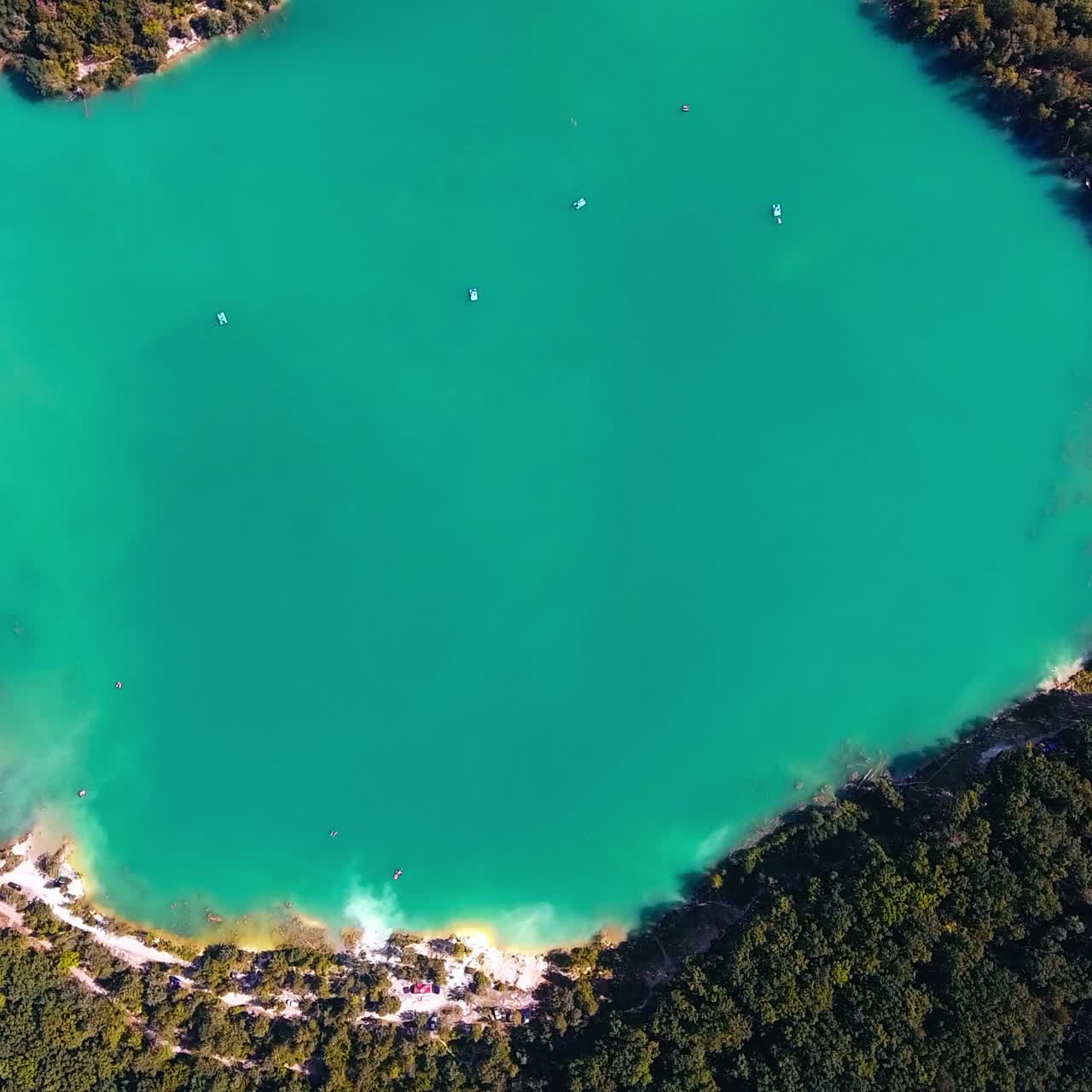 Aerial view of beautiful lake landscapes. Summer outdoor natural sceneries