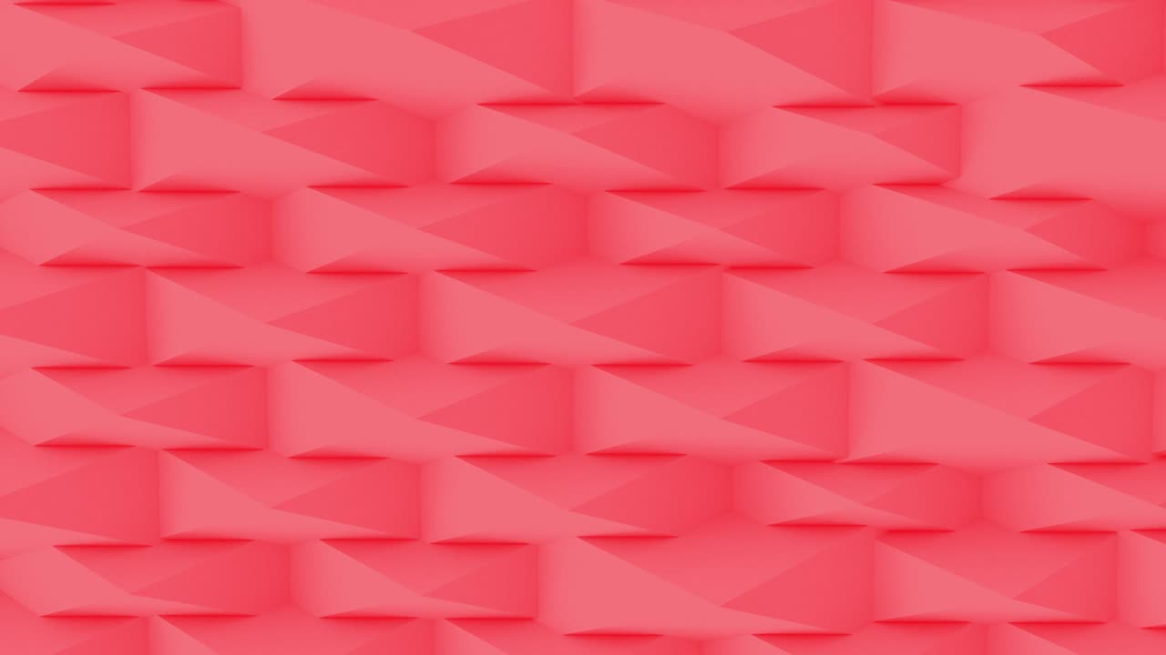 conjunto abstracto 3d de diferentes colores forma la pirámide vista superior de fondo. 4k computadora renderiza imágenes de animación de bucle.