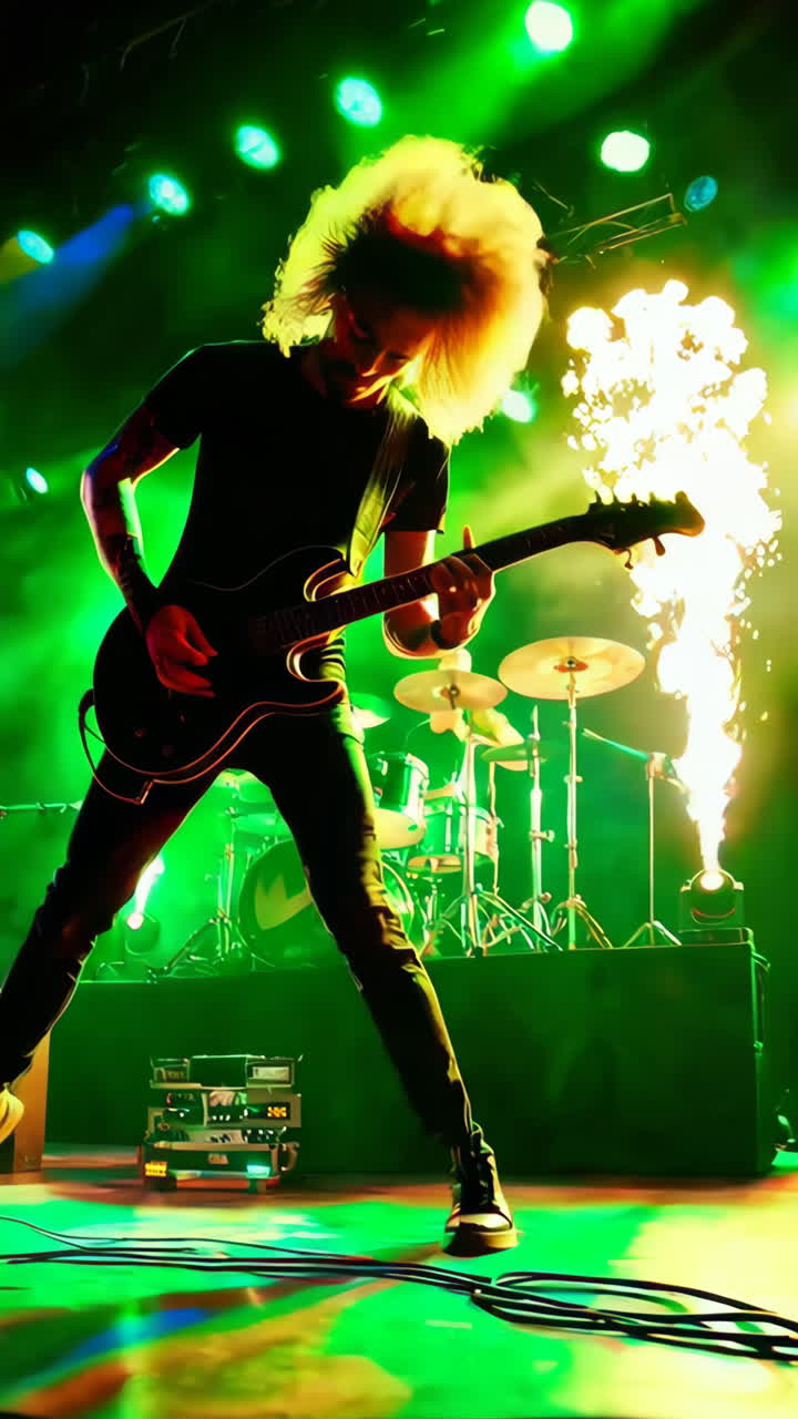 Rock Band Performance on Stage