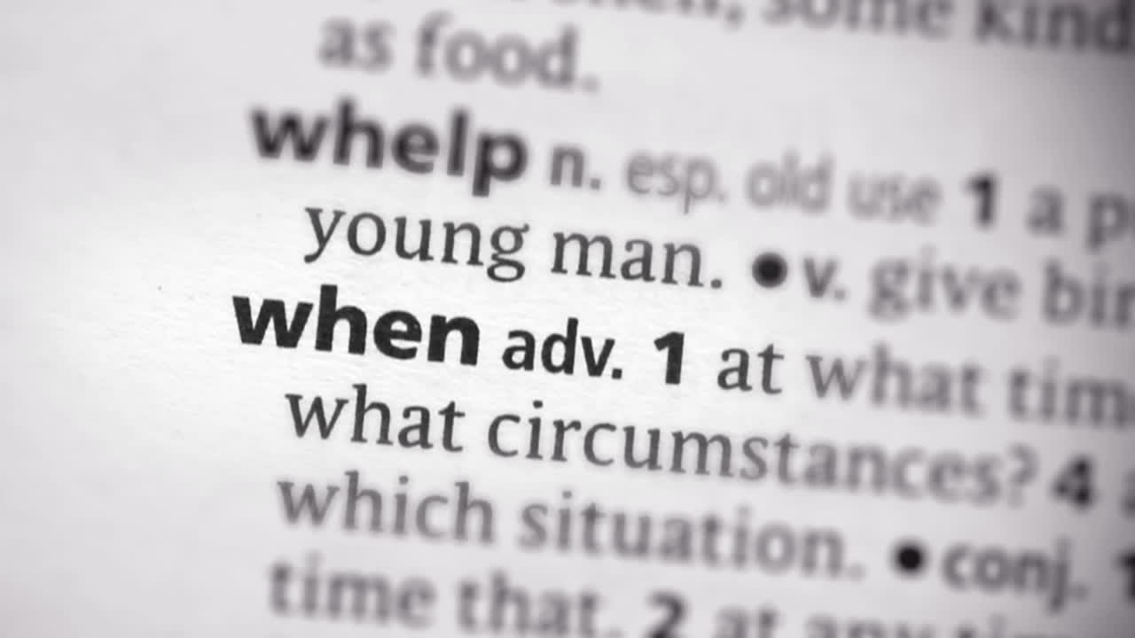 centrarse en cuándo