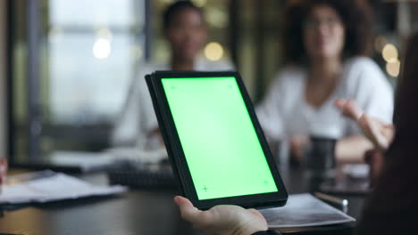 Business-people,-hands-and-tablet-mockup