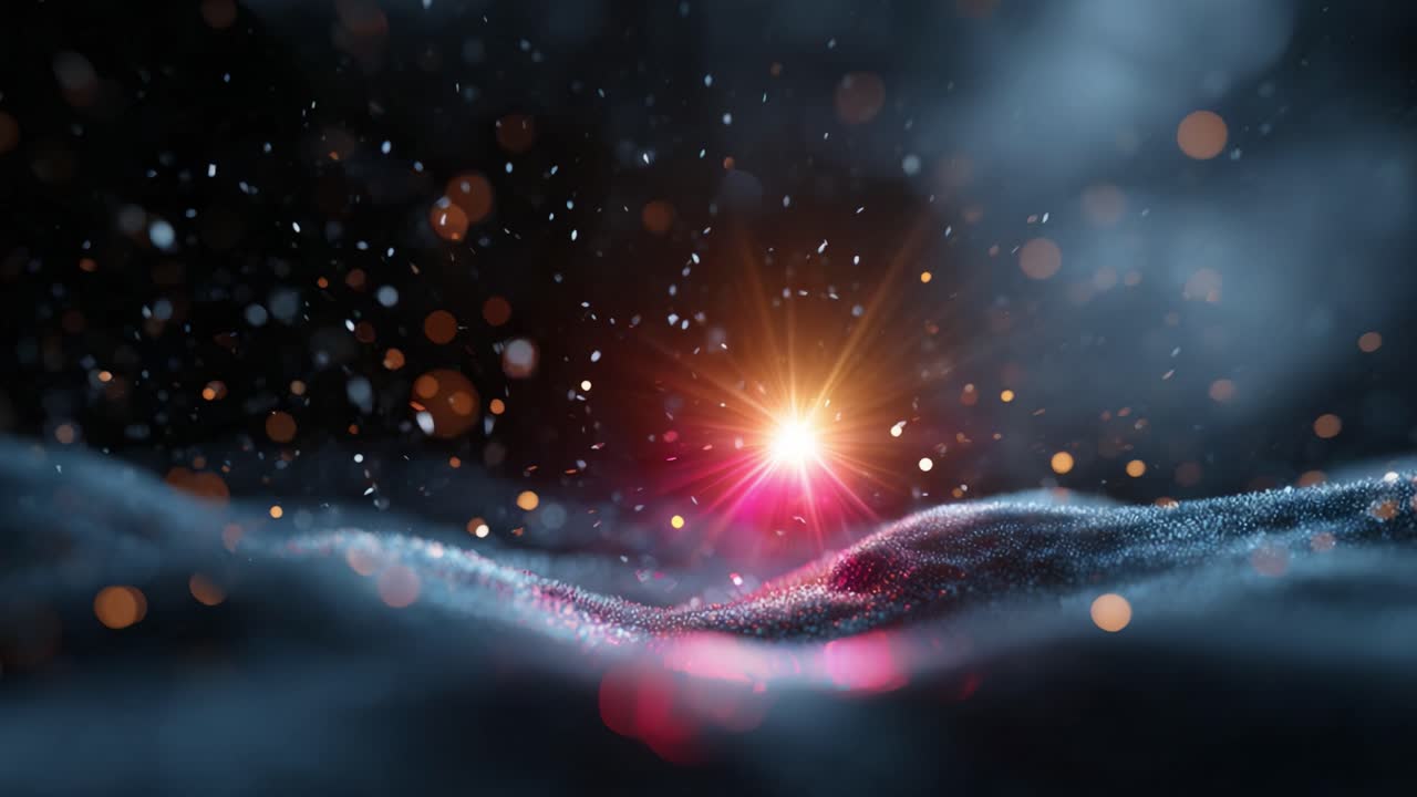 A mesmerizing display of radiant light bursting through a flowing, textured landscape, capturing the beauty of motion and the interplay of color and illumination