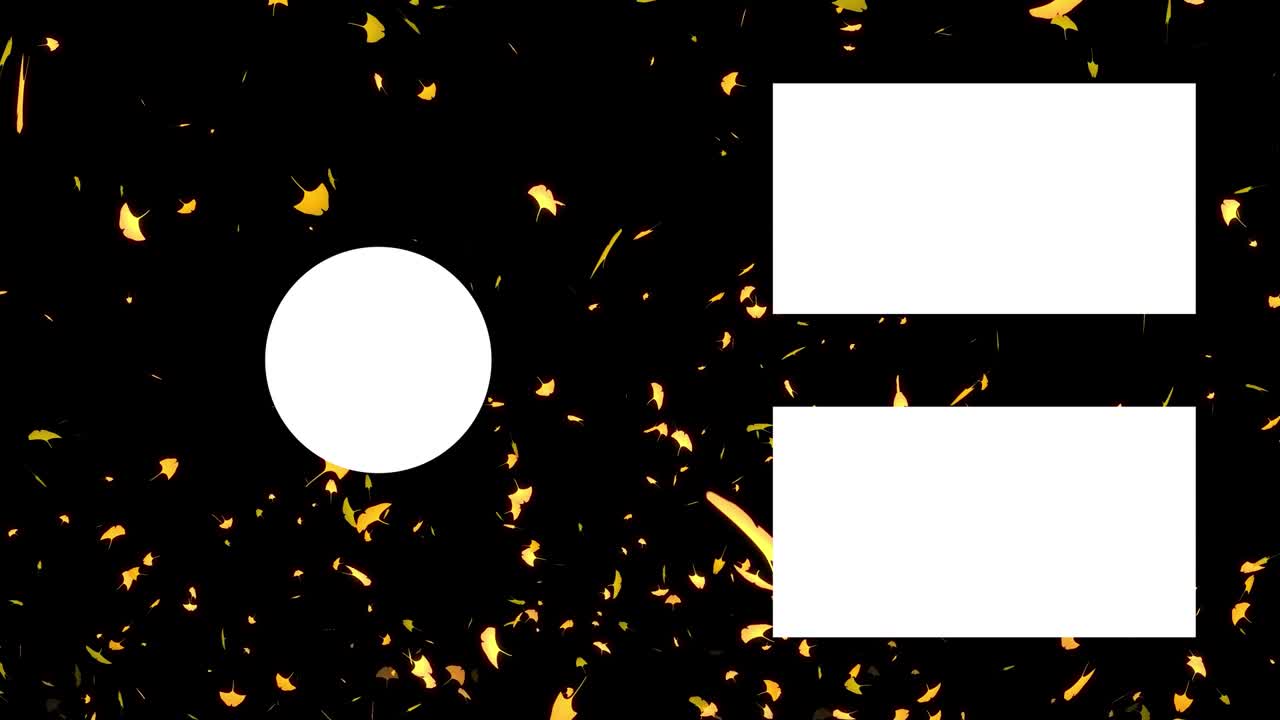 Autumn leaves particles YouTube end card ending screen motion graphics