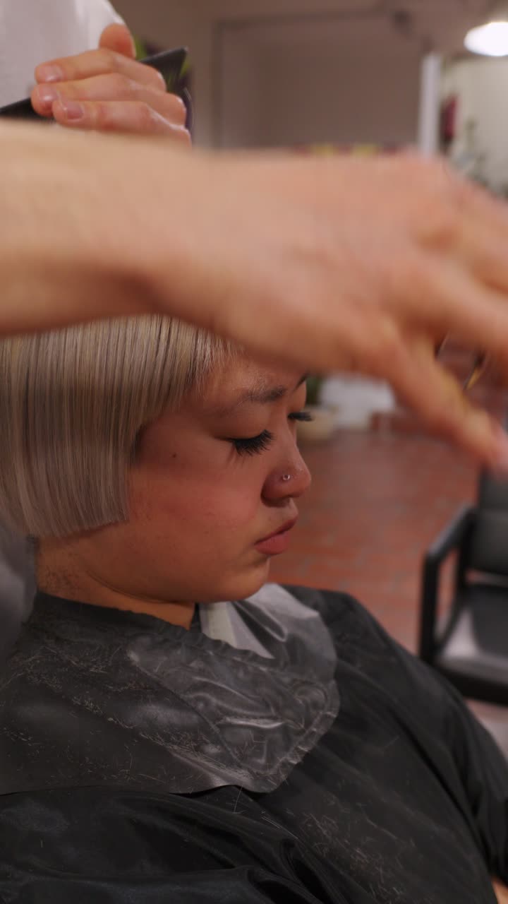 Hairdressing session in a salon | Premium Stock Video Footage
