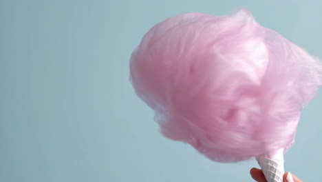 algodón de azúcar rosa