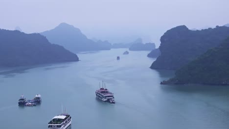 this drone footage captures the ethereal beauty of ha long bay in vietnam