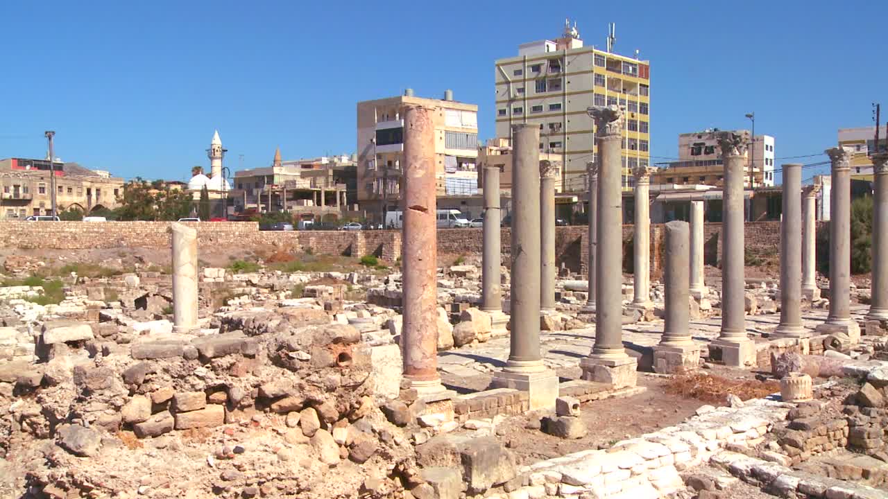 고대 페니키아 로마 레바논 타이어 유적