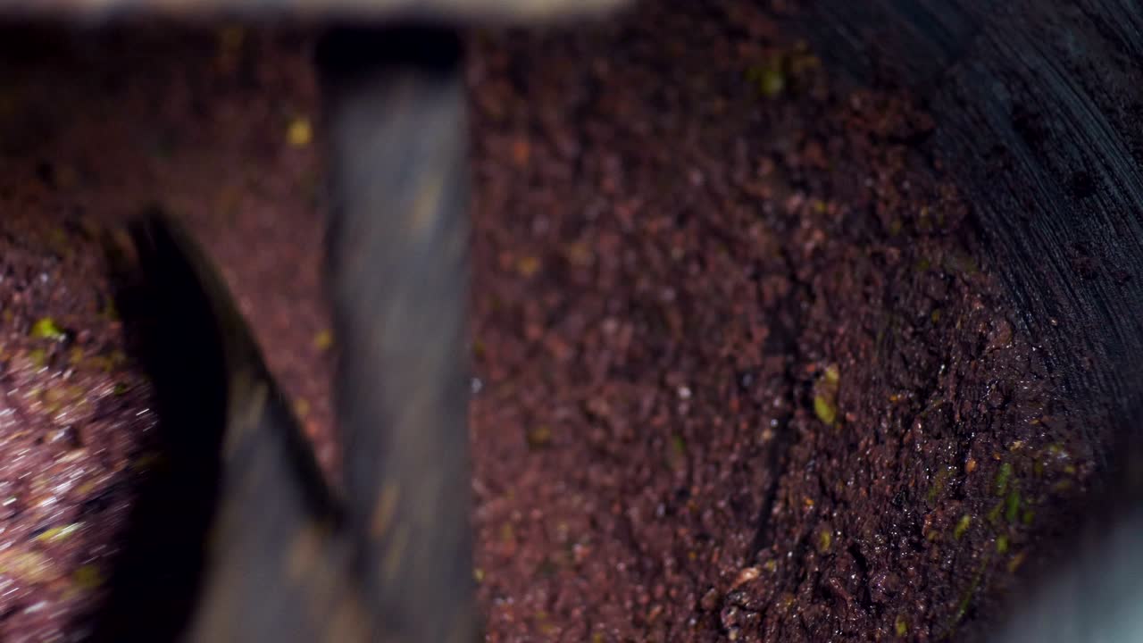 Making olive oil in Olive Oil mill in South of Italy