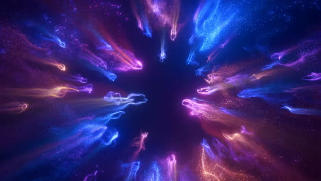 abstract cosmic particle vortex