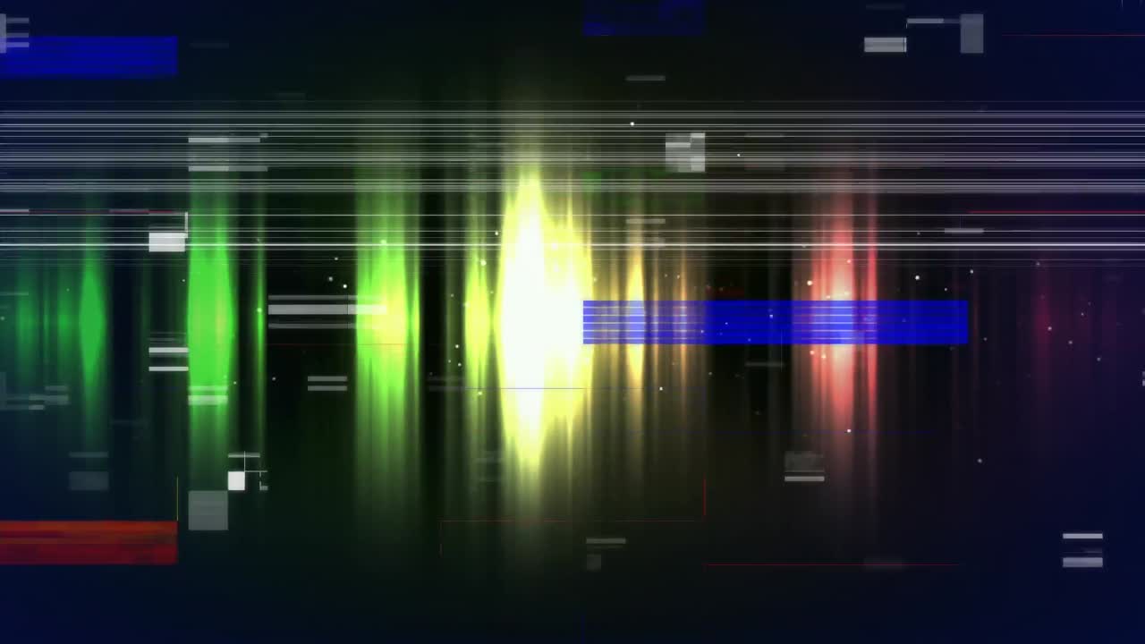 animación de la línea de efectos de luz contra un fondo negro