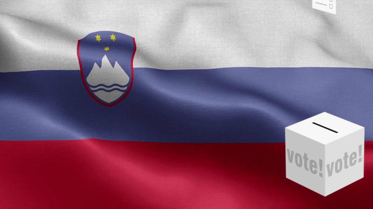 슬로베니아를 위한 투표용지 선택 - 발 앞의 투표용지 - 선거 - 투표 - 슬로베이니아의 발 - 슬로웨니아 발 높은 세부사항 - 국가 발 슬로베냐 파동 패턴 루프 가능한 요소