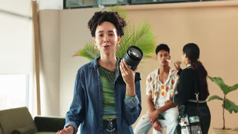 photographer capturing models in a fashion studio