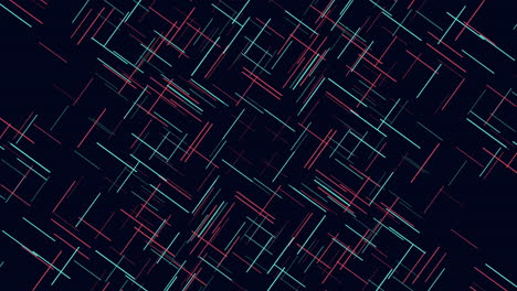 vibrant abstract diagonal pattern in red, blue, and black