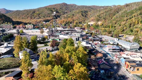 gatlinburg tennessee lucht terugtrekking in de herfst