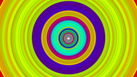 un túnel de colores.